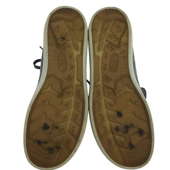 Keen Elsa LiteGray Wool Felt Sneakers Lace Up Casual Comfy Eco-Friendly Shoes - Picture 9 of 13